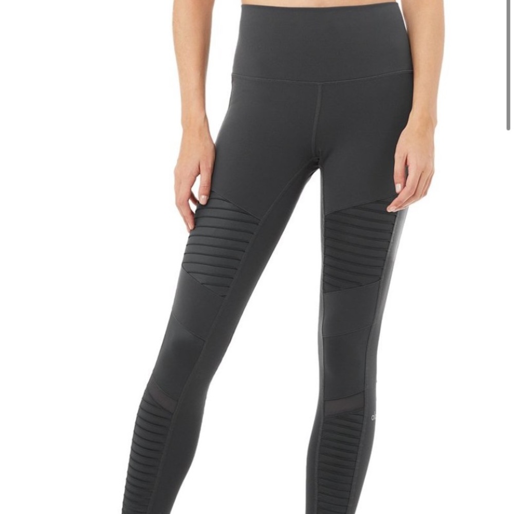 Alo yoga Motto High-Waist Anthracite legging